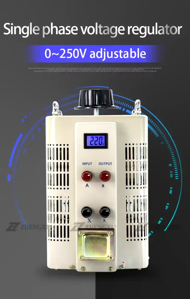 Adjustable Single-Phase Voltage Regulator Transformer